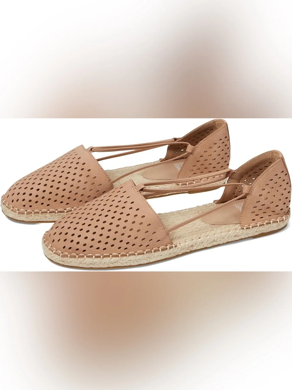 Eileen Fisher Lee Espadrille Flats in Latte Tan Brown Size 7